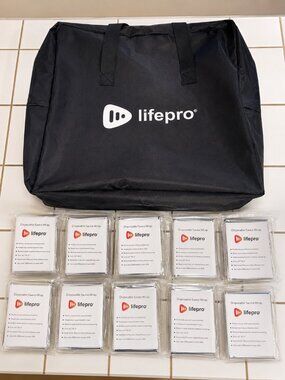 NEW LifePro Sauna Blanket Carrying Bag + 10 Disposable Sauna Wraps
